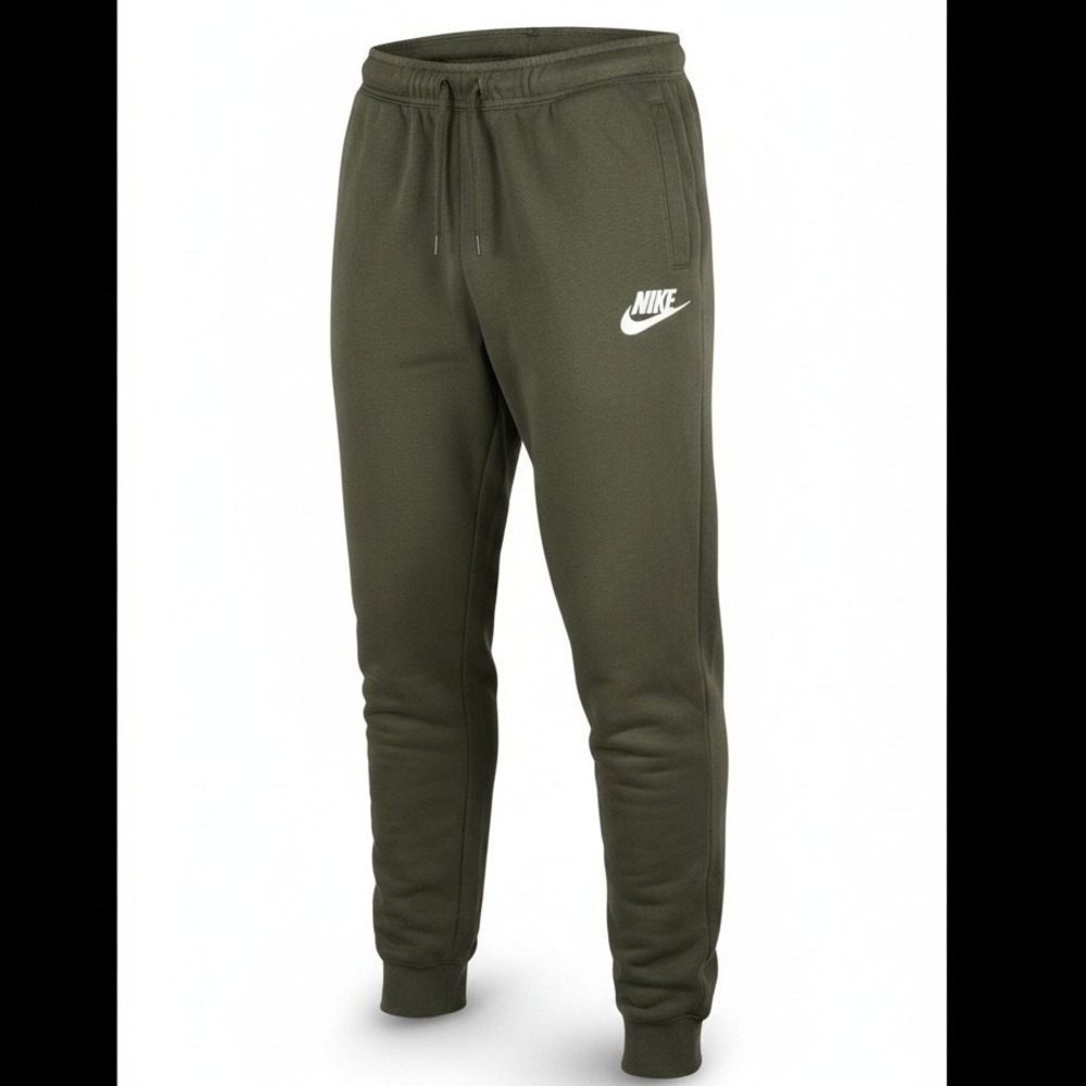 Nike‎ Sportswear Club Joggers Mens XL Olive Green Tapered Sweatpants